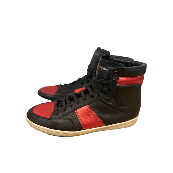 Saint Laurent Court Classic SL10H | YSL 42 | US 10| Black/Red | Preloved - Picture 9 of 13